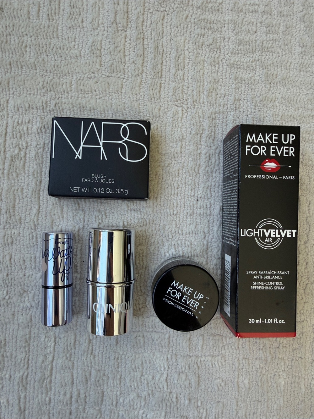 Make Up minis - NARS, Make Up Forever, Clinique, and Benefit